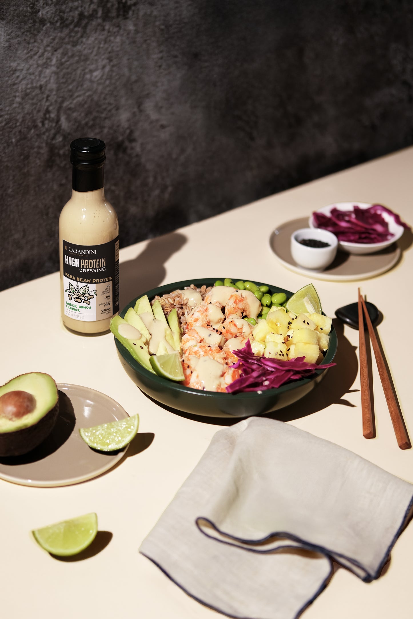 <tc>HIGH PROTEIN DRESSING with Faba Bean Protein - GARLIC RANCH FLAVOR</tc>