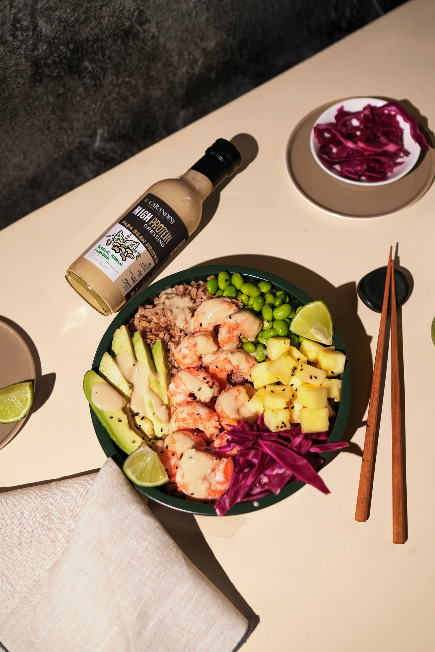 <tc>HIGH PROTEIN DRESSING with Faba Bean Protein - GARLIC RANCH FLAVOR</tc>