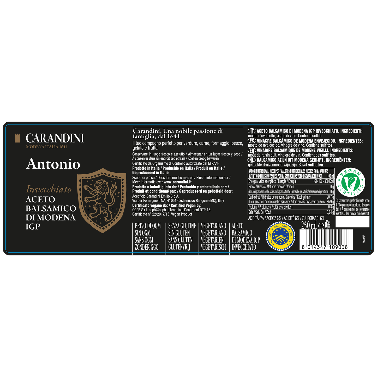 Antonio Aceto Balsamico di Modena IGP Invecchiato