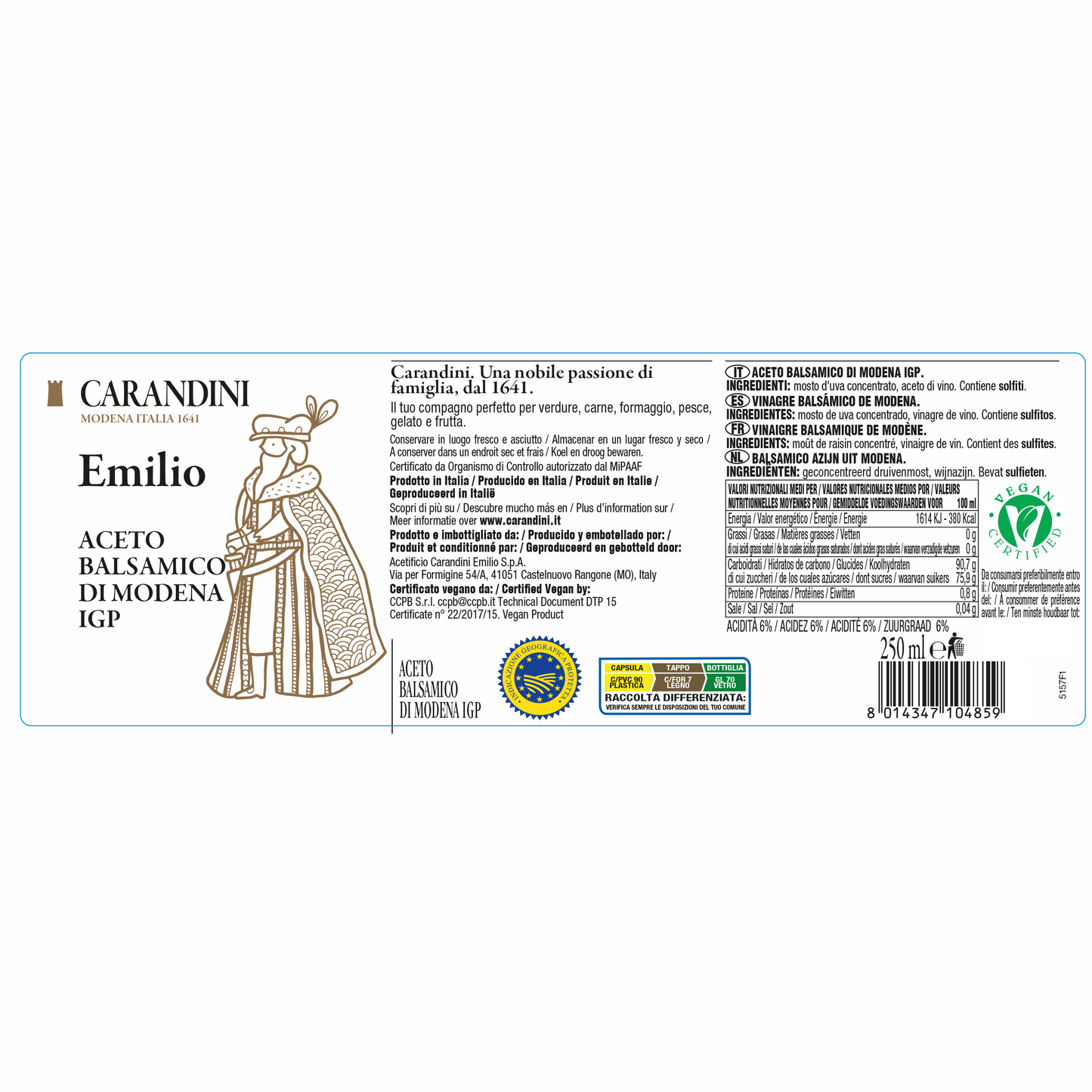 Emilio Oro Aceto Balsamico di Modena IGP