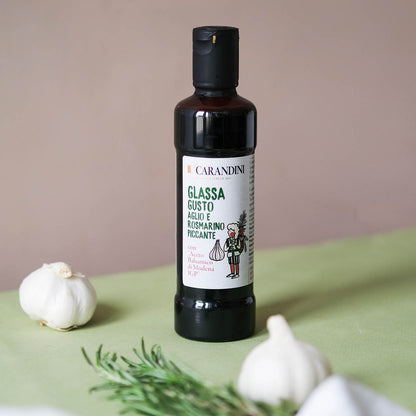 Glassa gusto Aglio e Rosmarino piccante con Aceto Balsamico di Modena IGP