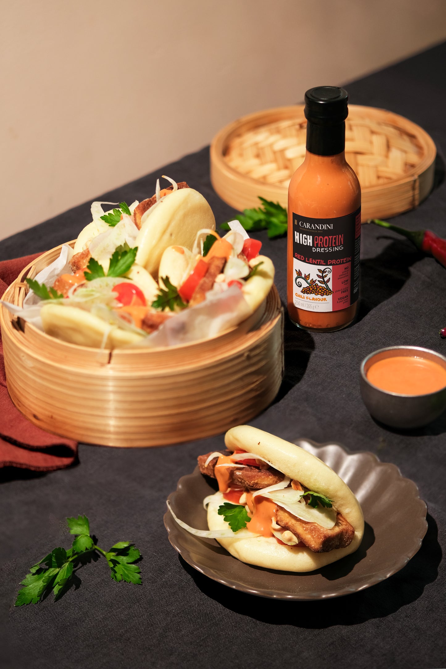 <tc>HIGH PROTEIN DRESSING with RED LENTIL PROTEIN - CHILI FLAVOR </tc>