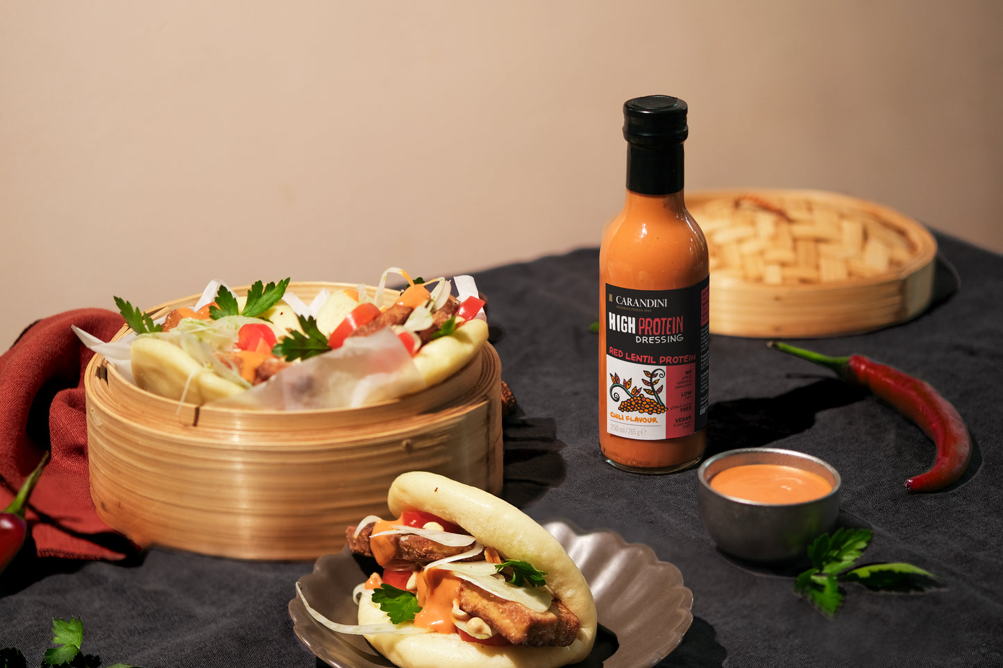 <tc>HIGH PROTEIN DRESSING with RED LENTIL PROTEIN - CHILI FLAVOR </tc>