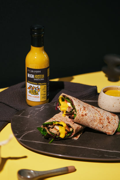 <tc>HIGH PROTEIN DRESSING with Chickpea Protein  - CURRY FLAVOR</tc>