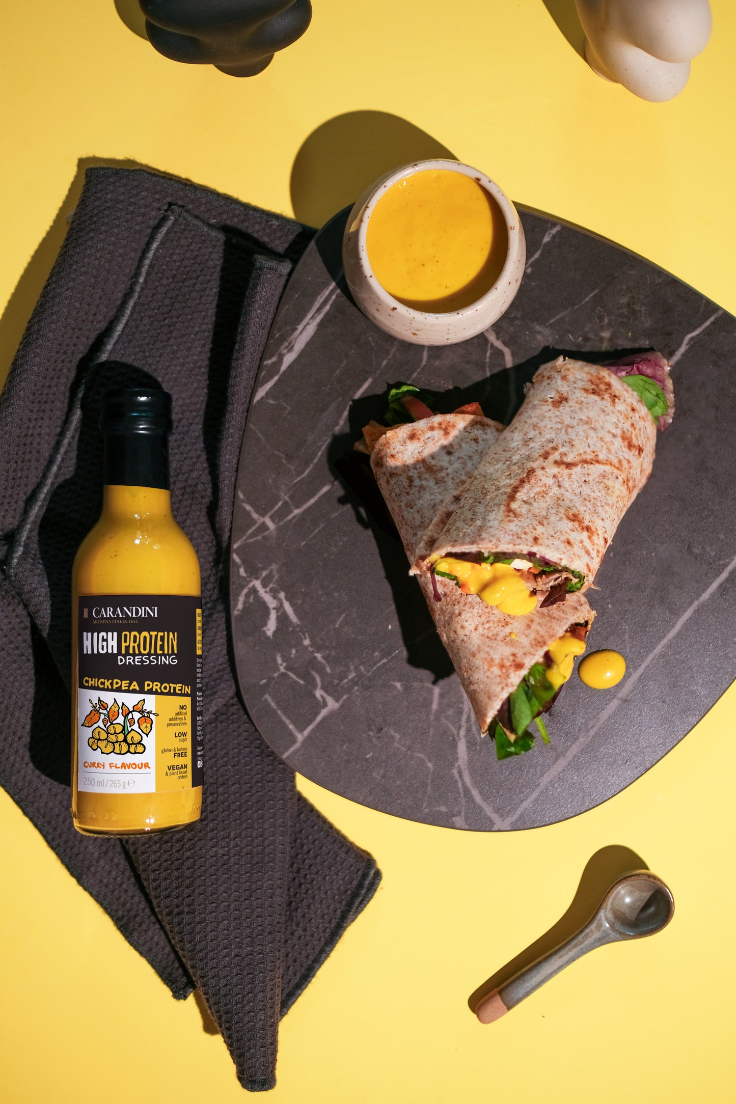 <tc>HIGH PROTEIN DRESSING with Chickpea Protein  - CURRY FLAVOR</tc>