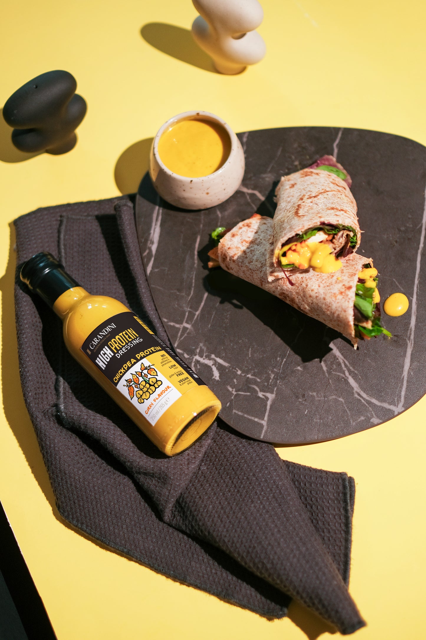 <tc>HIGH PROTEIN DRESSING with Chickpea Protein  - CURRY FLAVOR</tc>