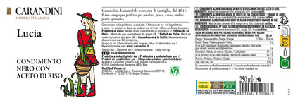 Lucia Condimento Nero con Aceto di Riso