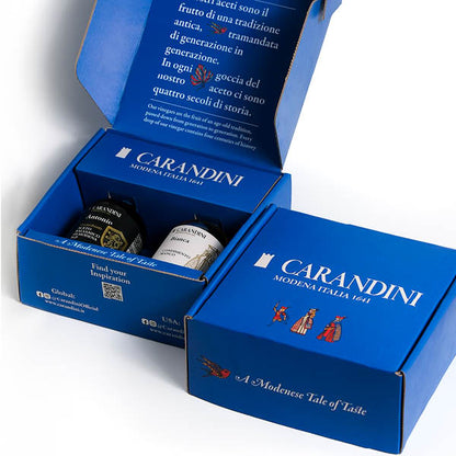 DUO KIT ANTONIO Aceto Balsamico di Modena IGP Invecchiato e BIANCA Condimento Bianco