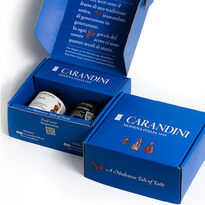 DUO KIT GIUSEPPE Aceto Balsamico di Modena IGP Invecchiato & LUCIA Condimento Nero con Aceto di Riso