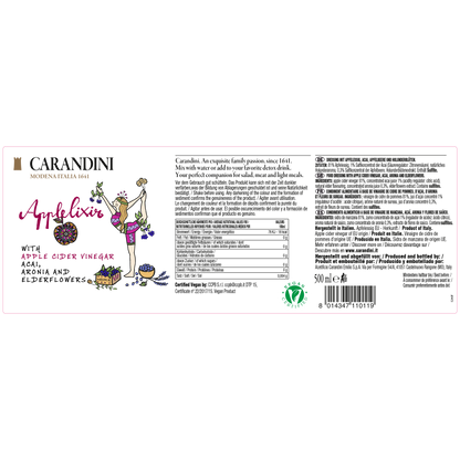 Applelixir with Apple Cider Vinegar, Acai, Aronia and Elderflowers 