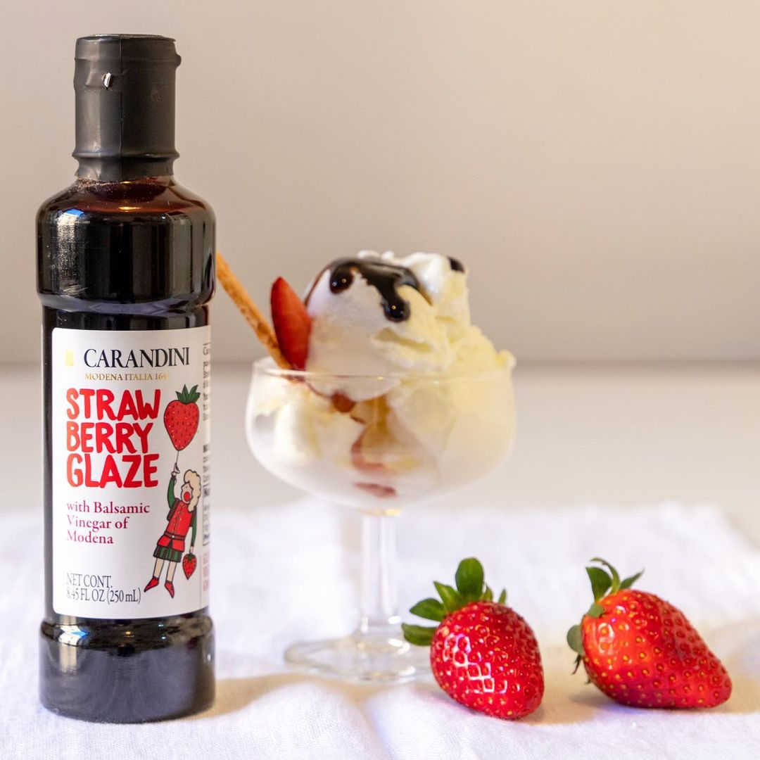 Glassa gusto Fragola con Aceto Balsamico di Modena IGP